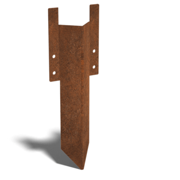 földkaró – alacsony Corten acél 12 - 15 cm