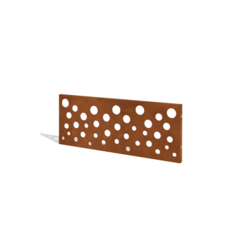 Corten acél kerti kerítés H panelhez B 120 x 47,5 cm