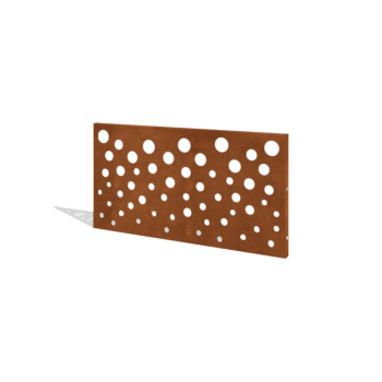 Corten acél kerti kerítés H panelhez B 120 x 63,3 cm