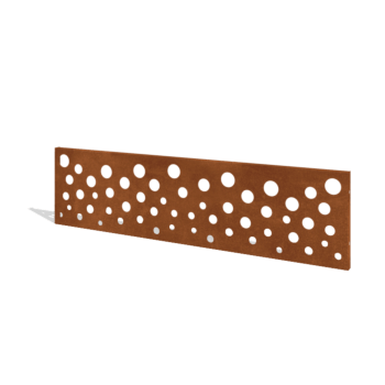 Corten acél kerti kerítés H panelhez B 180 x 47,5 cm