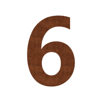 Corten acél házszám 6 - 15 cm