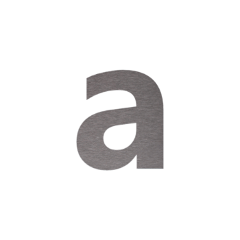 Rozsdamentes acél házszám a - 30 cm