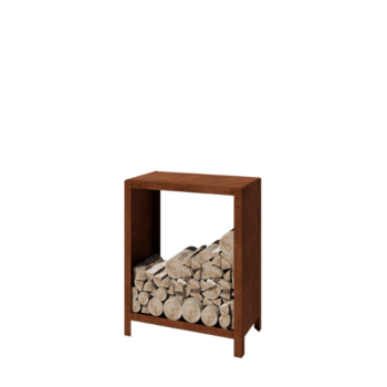 Corten acél fatároló - Indiana - 80 x 40 x 100 cm