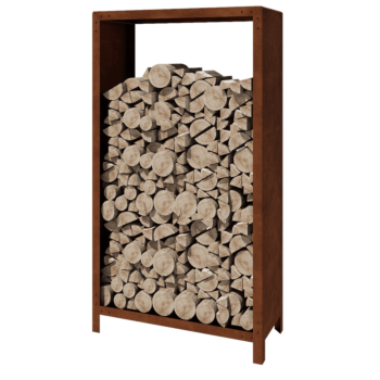 Corten acél fatároló - Indiana - 100 x 40 x 180 cm