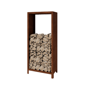 Corten acél fatároló - Indiana - 80 x 40 x 180 cm