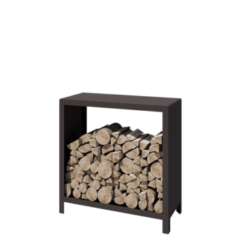 Acél fatároló - Indiana - 100 x 40 x 100 cm - RAL7016 matt (antracitszürke)