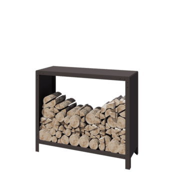 Acél fatároló - Indiana - 120 x 40 x 100 cm - RAL7016 matt (antracitszürke)