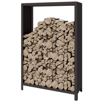 Acél fatároló - Indiana - 120 x 40 x 180 cm - RAL7016 matt (antracitszürke)