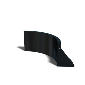 Acél támfal - Belső ív - 50 x 50 x 30 cm - RAL9005 matt (fekete)