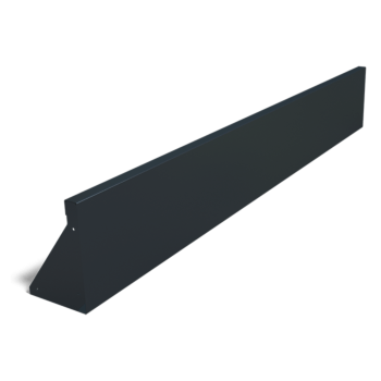 Porszórt acél támfal egyenes 200 cm (magasság 30 cm)
