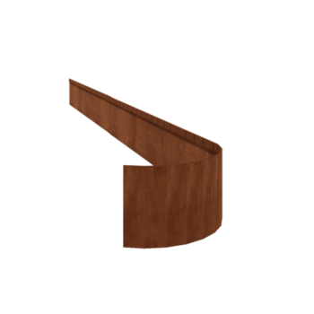 Corten acél ágyásszegély - Zúzott FLEX - Magasság 23 cm - 150 cm