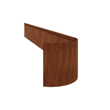 Corten acél ágyásszegély - Zúzott FLEX - Magasság 35 cm - 150 cm