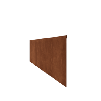Corten acél ágyásszegély - Zúzott - Magasság 35 cm - 240 cm