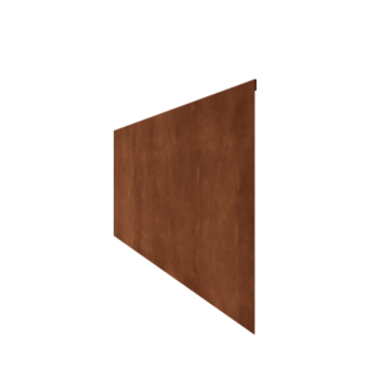 Corten acél ágyásszegély - Zúzott - Magasság 45 cm - 240 cm