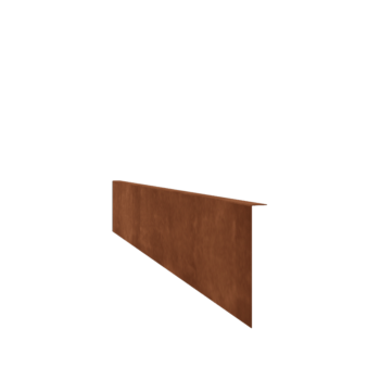 Corten acél ágyásszegély - Rögzített - Magasság 22 cm - 240 cm