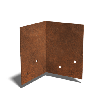 Csatlakozólemez corten acél 90º-os réteg 12 - 15 cm