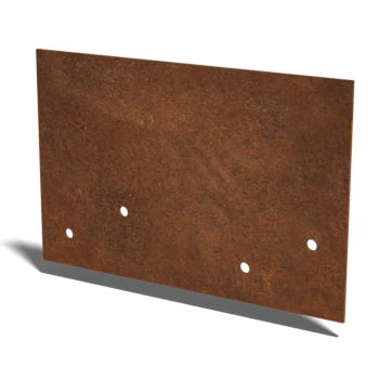 csatlakozólemez egyenes Corten acél közepes 22 - 25 cm