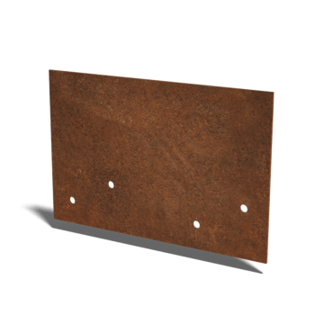 csatlakozólemez egyenes Corten acél réteg 12 - 15 cm