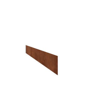 Corten acél szegély egyenes 15 cm (hossza 240 cm)