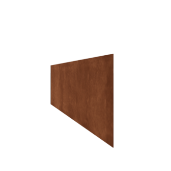 Corten acél ágyásszegély - Egyenes - Magasság 37,5 cm - 150 cm