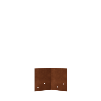 Csatlakozólemez corten acél 45º réteg 12 - 15 cm