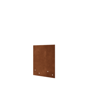 csatlakozólemez egyenes Corten acél közepes 22 - 25 cm