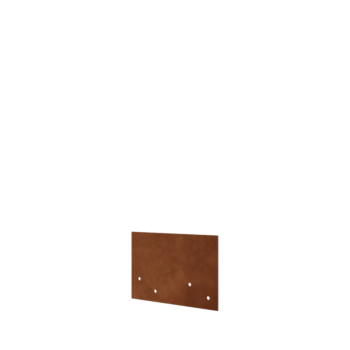 csatlakozólemez egyenes Corten acél réteg 12 - 15 cm