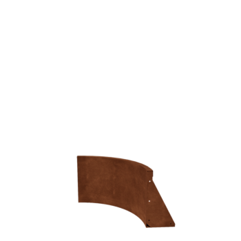 Corten acél támfal - Belső ív - 50 x 50 x 40 cm