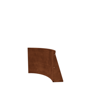 Corten acél támfal - Belső ív - 50 x 50 x 60 cm