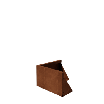 Corten acél támfal - Külső sarok - 50 x 50 x 30 cm