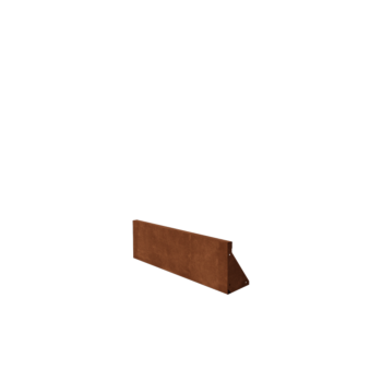 Corten acél támfal egyenes 100 cm (magasság 30 cm)