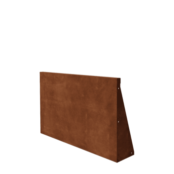 Corten acél támfal - Egyenes - 100 x 60 cm