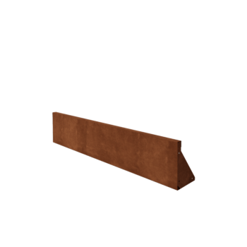 Corten acél támfal - Egyenes - 150 x 30 cm