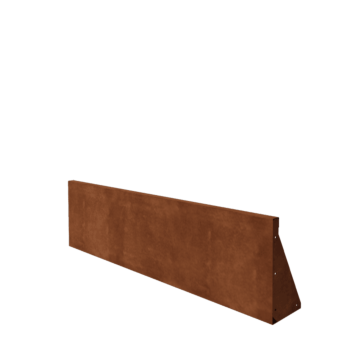 Corten acél támfal - Egyenes - 150 x 40 cm