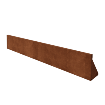 Corten acél támfal egyenes 200 cm (magasság 30 cm)