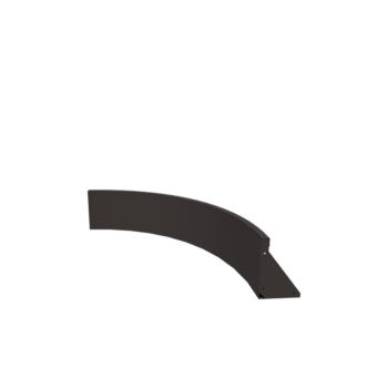 Acél támfal - Belső ív - 100 x 100 x 30 cm - RAL7016 matt (antracitszürke)