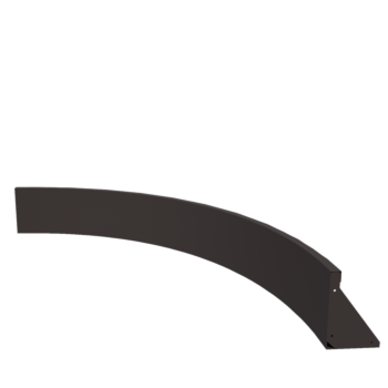 Acél támfal - Belső ív - 150 x 150 x 30 cm - RAL7016 matt (antracitszürke)