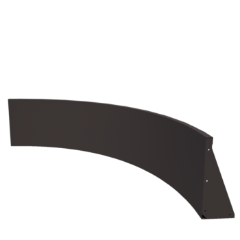 Acél támfal - Belső ív - 150 x 150 x 50 cm - RAL7016 matt (antracitszürke)