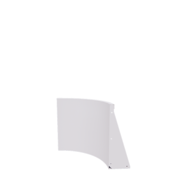 Acél támfal - Belső ív - 50 x 50 x 60 cm - RAL9010 matt (fehér)