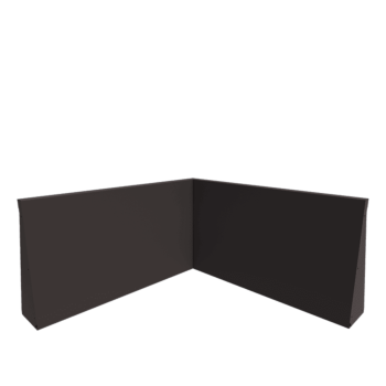 Acél támfal - Belső sarok - 100 x 100 x 60 cm - RAL7016 matt (antracitszürke)