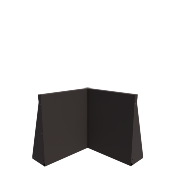 Acél támfal - Belső sarok - 50 x 50 x 60 cm - Más RAL szín