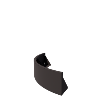 Acél támfal - Külső ív - 100 x 100 x 30 cm - RAL7016 mattt (antracitszürke)