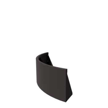 Acél támfal - Külső ív - 100 x 100 x 40 cm - RAL7016 mattt (antracitszürke)