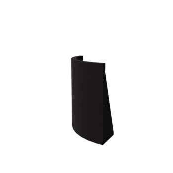 Acél támfal - Külső ív - 50 x 50 x 60 cm - RAL9005 matt (fekete)