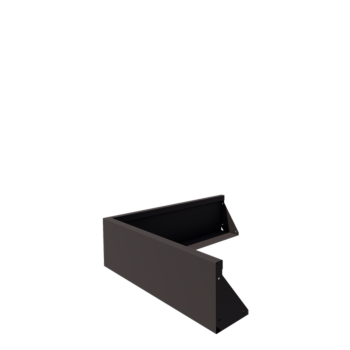 Acél támfal - Külső sarok - 100 x 100 x 30 cm - RAL7016 matt (antracitszürke)