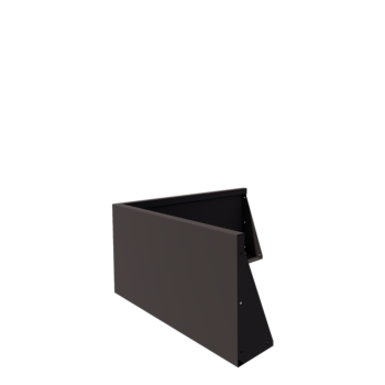 Acél támfal - Külső sarok - 100 x 100 x 50 cm - RAL7016 matt (antracitszürke)