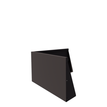 Acél támfal - Külső sarok - 100 x 100 x 60 cm - RAL7016 matt (antracitszürke)