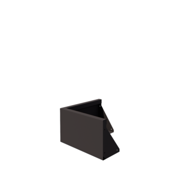 Acél támfal - Külső sarok - 50 x 50 x 30 cm - Más RAL szín