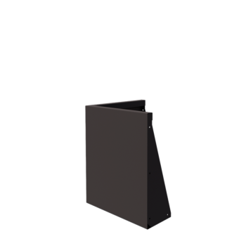 Acél támfal - Külső sarok - 50 x 50 x 60 cm - RAL7016 matt (antracitszürke)
