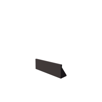 Acél támfal - Egyenes - 100 x 30 cm - RAL7016 matt (antracitszürke)